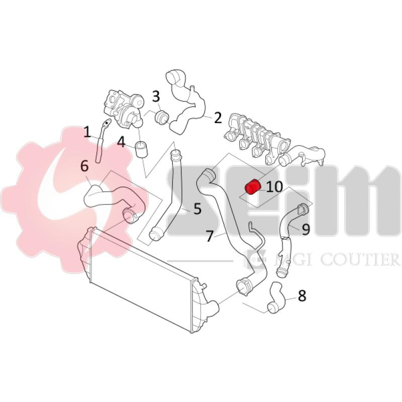 Gaine de suralimentation SEIM 981153 - Visuel 1
