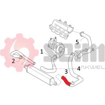 Gaine de suralimentation SEIM OEM 55703078 Gaine de suralimentation SEIM OEM 55703078