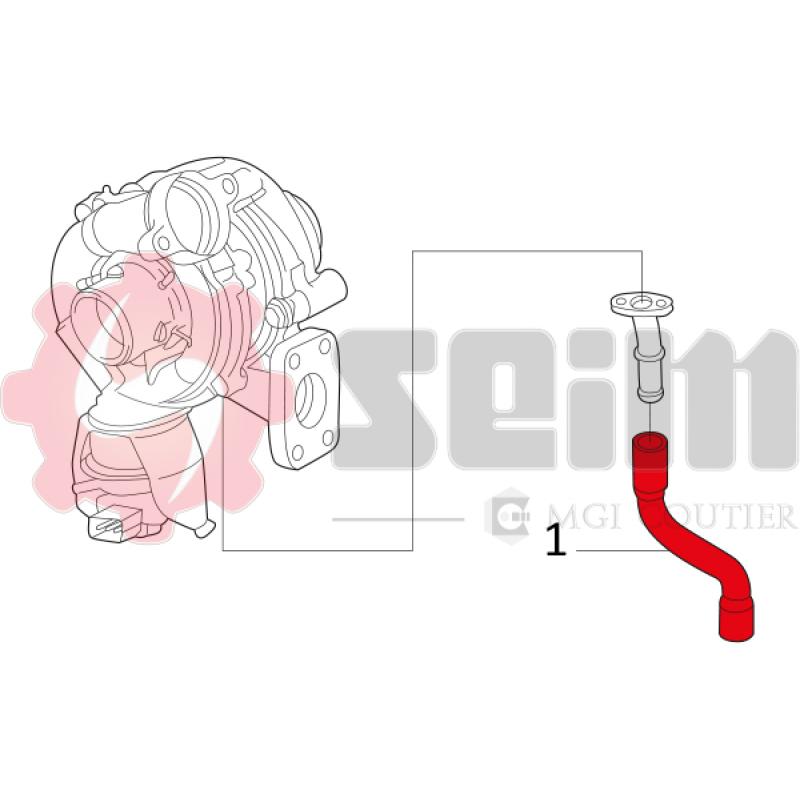 Gaine de suralimentation SEIM 981235 - Visuel 1