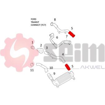 Gaine de suralimentation SEIM OEM 2T1Q6N650AB