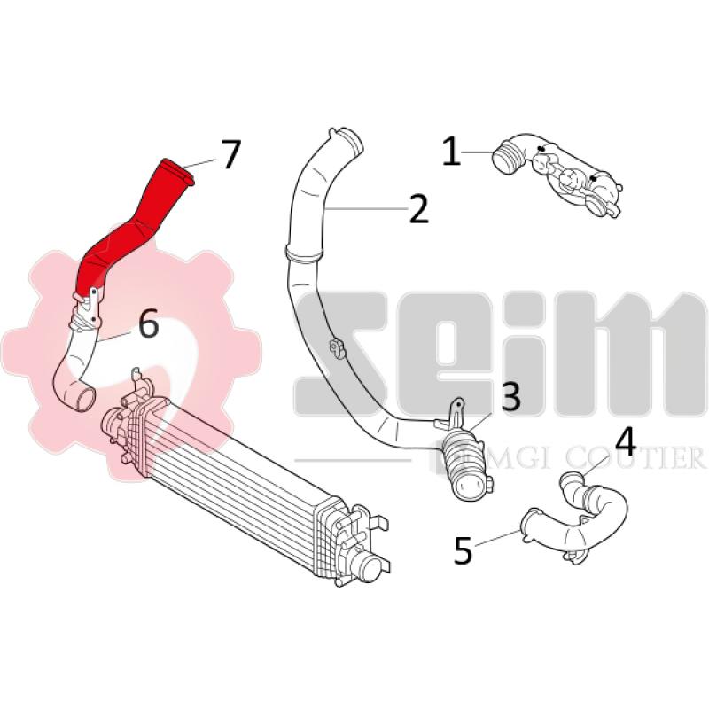 Gaine de suralimentation SEIM 981248 - Visuel 1