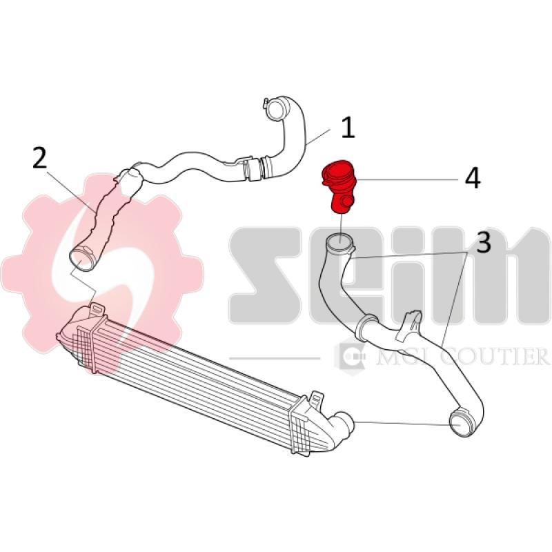 Gaine de suralimentation SEIM 981275 - Visuel 1