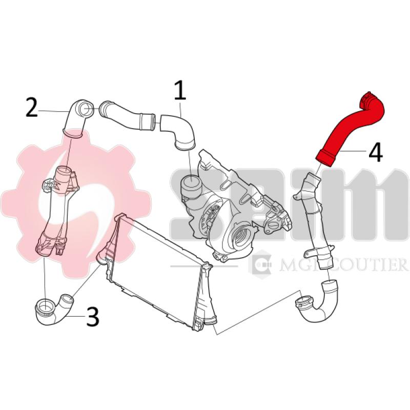 Gaine de suralimentation SEIM 981493 - Visuel 1