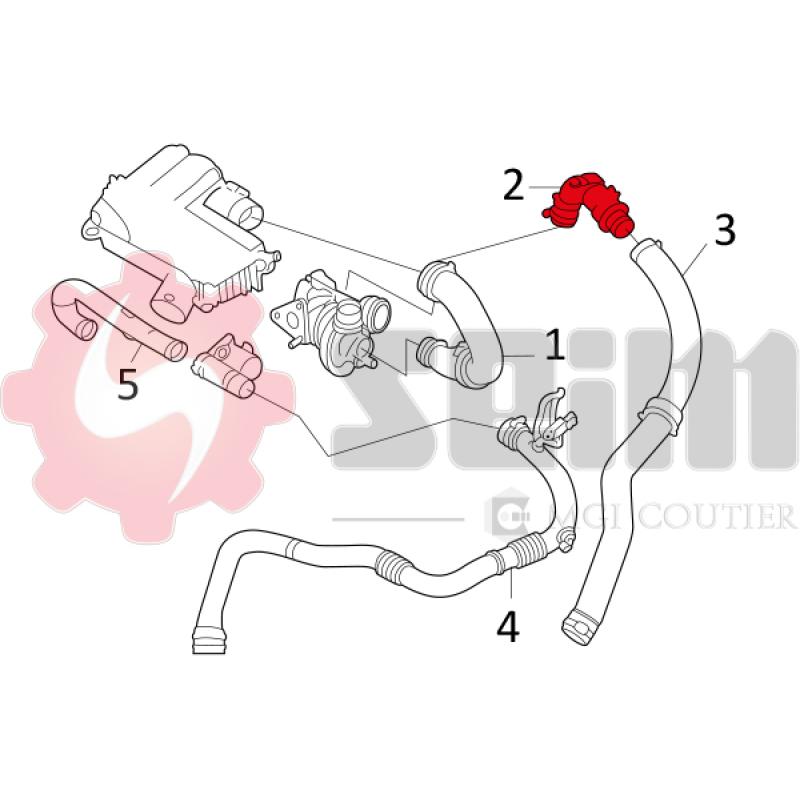 Gaine de suralimentation SEIM 981512 - Visuel 1