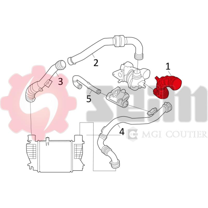 Tuyau d'air SEIM 981514 - Visuel 1