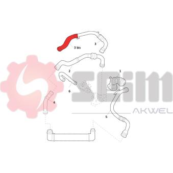 Gaine de suralimentation SEIM 981528 pour AUDI CABRIOLET 1.5 DCI - 110cv