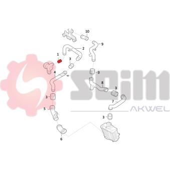 Gaine de suralimentation SEIM 981583 pour OPEL CORSA 1.9 TDI - 110cv