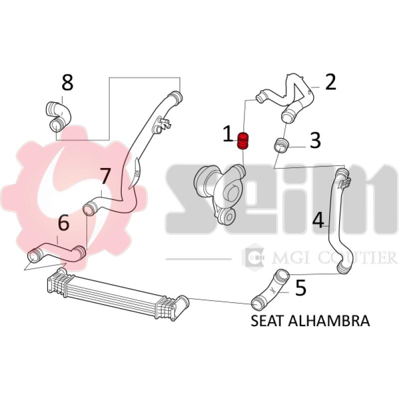 Gaine de suralimentation SEIM 981584 - Visuel 1