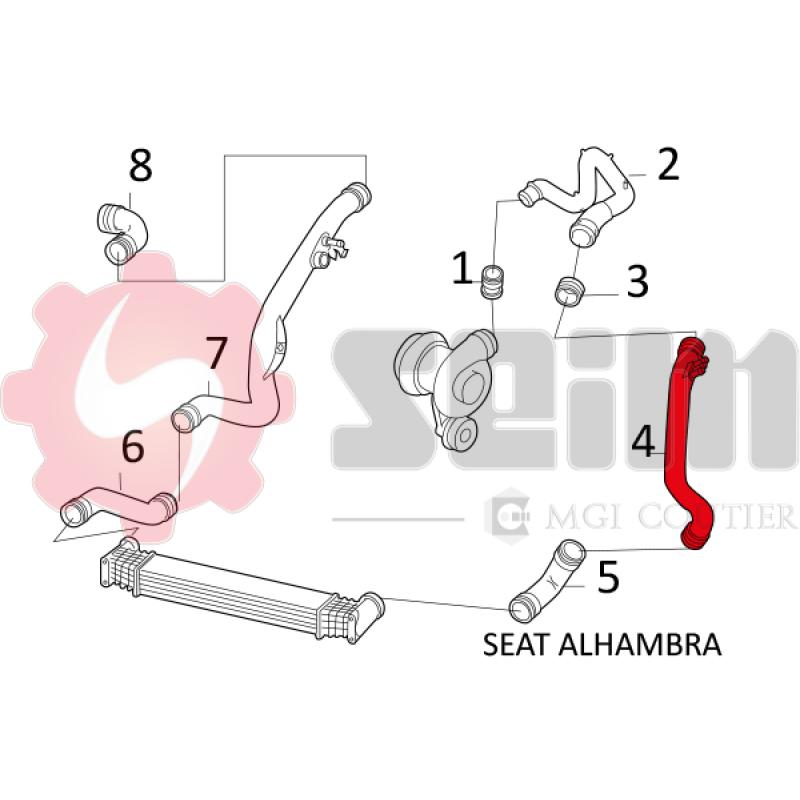 Gaine de suralimentation SEIM 981586 - Visuel 2