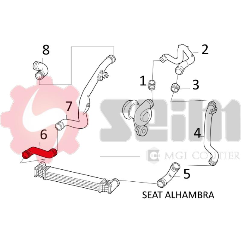 Gaine de suralimentation SEIM 981587 - Visuel 2