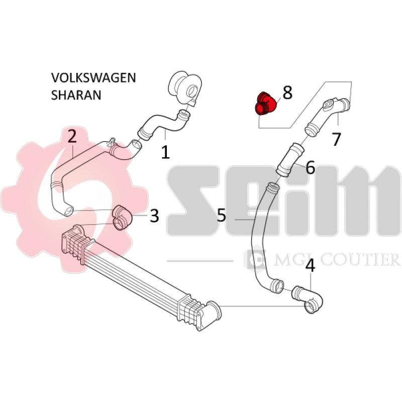 Gaine de suralimentation SEIM 981588 - Visuel 2