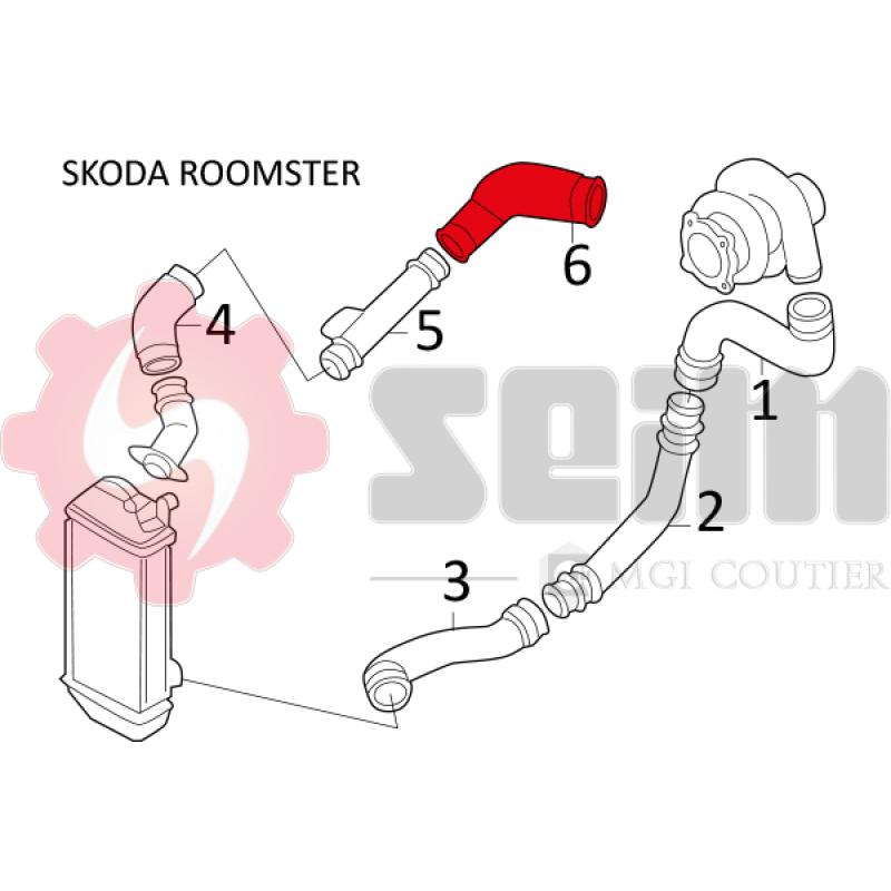 Gaine de suralimentation SEIM 981605 - Visuel 2