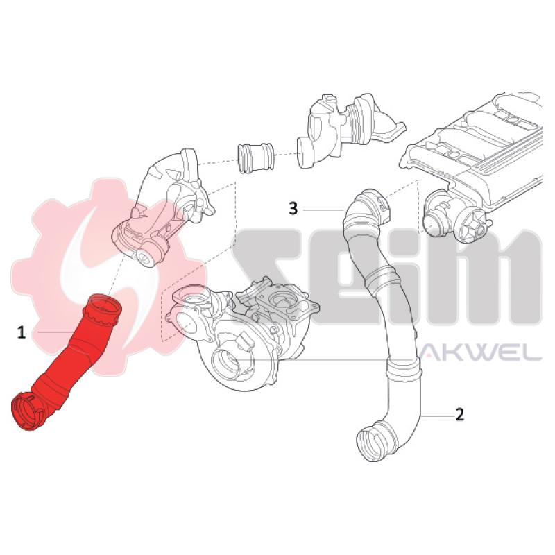 Gaine de suralimentation SEIM 981714 - Visuel 1