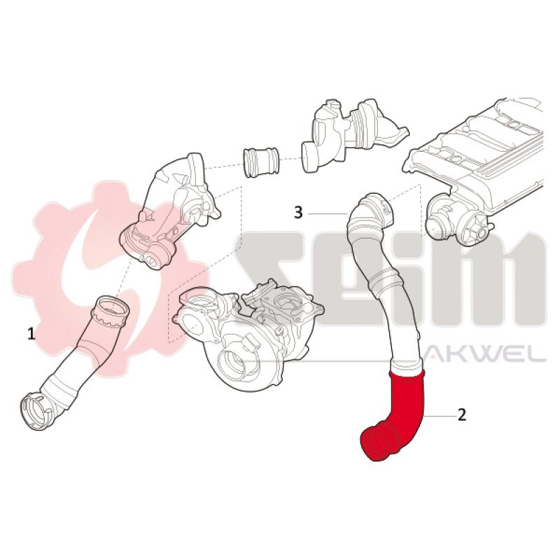 Gaine de suralimentation SEIM 981716 - Visuel 1