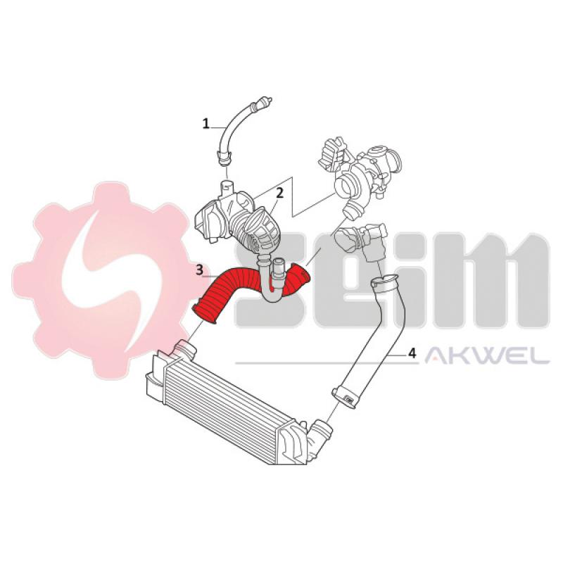 Gaine de suralimentation SEIM 981741 - Visuel 1
