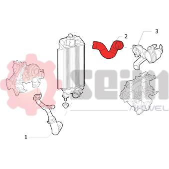 Gaine de suralimentation SEIM OEM 51891353
