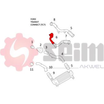 Gaine de suralimentation SEIM OEM 1497792