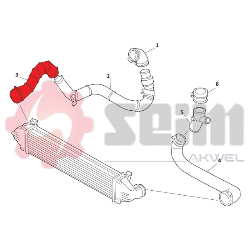 Gaine de suralimentation SEIM 981825 - Visuel 1