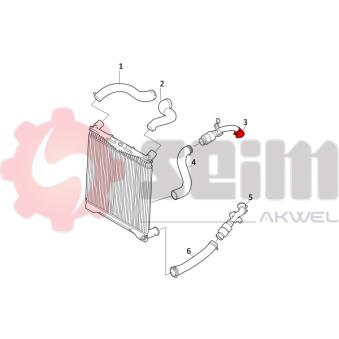 Gaine de suralimentation SEIM 981828 pour LAND ROVER RANGE ROVER 3.6 D 4x4 - 272cv