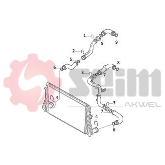 Gaine de suralimentation SEIM OEM 1J0145769F