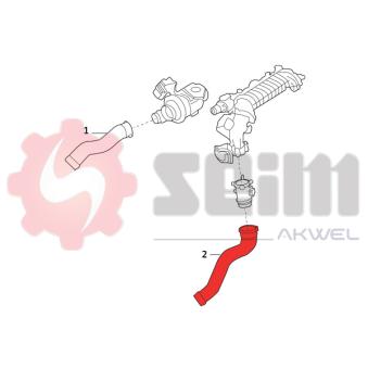 Gaine de suralimentation SEIM 982058 pour BMW Série 3 320 d - 200cv
