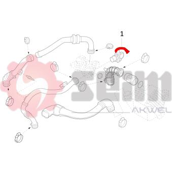 Tuyau d'aspiration, alimentation d'air SEIM 982132 pour DODGE CHARGER 1.5 dCi 110 - 110cv