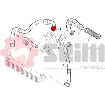 Gaine de suralimentation SEIM 982134 pour HYUNDAI ELANTRA 1.5 dCi - 110cv