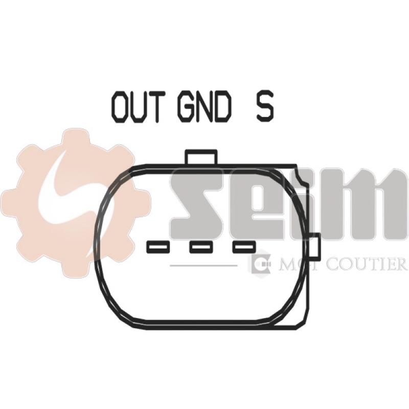 Capteur d'angle, vilebrequin SEIM CP213 - Visuel 1