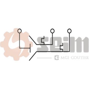 Interrupteur de température, ventilateur de radiateur SEIM TH228 pour FIAT BRAVO 1.9 D - 65cv