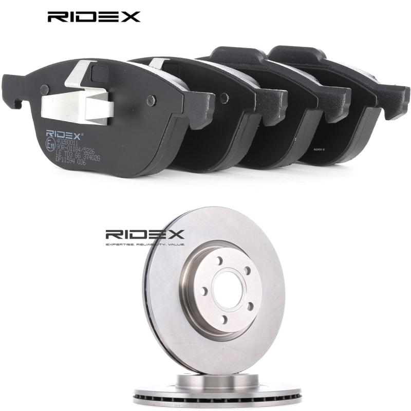Kit de disques et plaquettes avant RIDEX 3405B0062 - Visuel 1