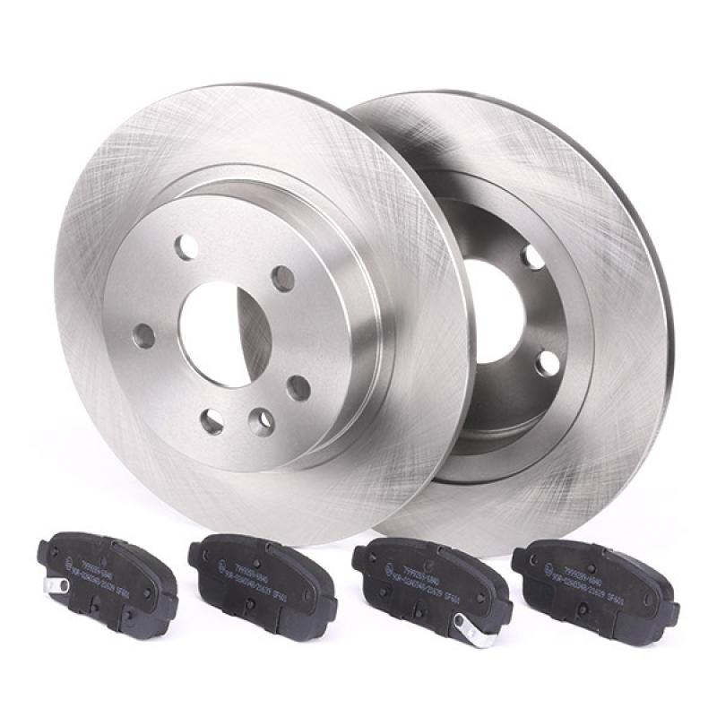 Kit de disques et plaquettes arrière RIDEX 3405B0214 - Visuel 1