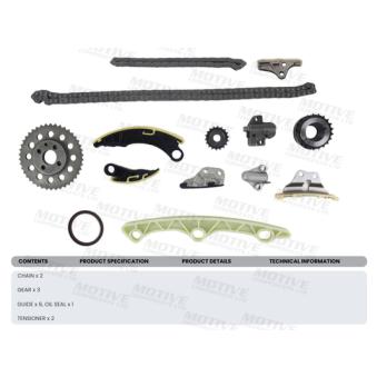 Kit de distribution par chaîne MOTIVE TCK208 pour MERCEDES-BENZ CLASSE E 2.2 MRZ-CD - 180cv