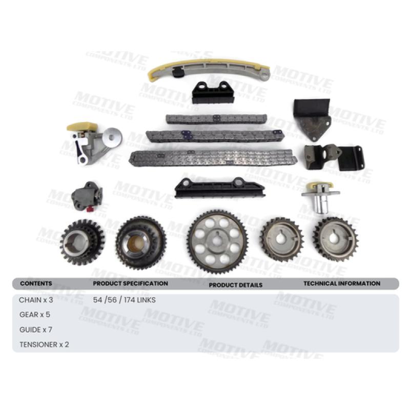 Kit de distribution par chaîne MOTIVE TCK217 - Visuel 1