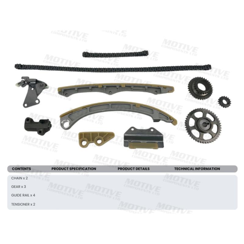 Kit de distribution par chaîne MOTIVE TCK309 - Visuel 2