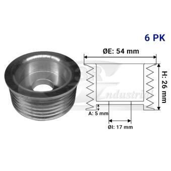 Poulie, alternateur 3RG OEM 9656003780