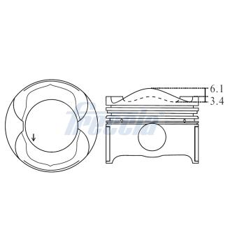 Piston FRECCIA FP23-102250