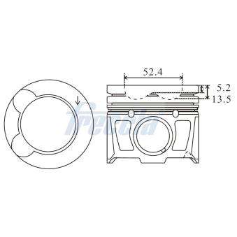 Piston FRECCIA FP23-107400