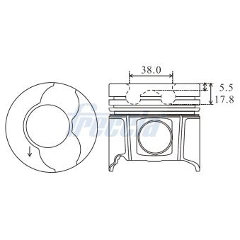 Piston FRECCIA FP23-107650