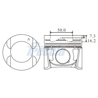 Piston FRECCIA OEM 120A11957R Piston FRECCIA OEM 120A11957R