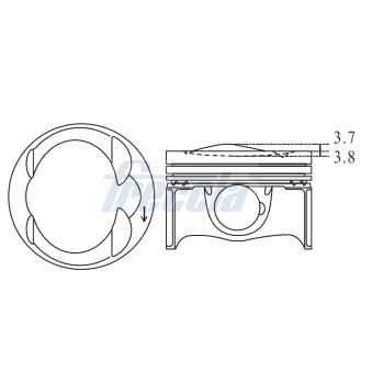 Piston FRECCIA FP23-112400 Piston FRECCIA FP23-112400