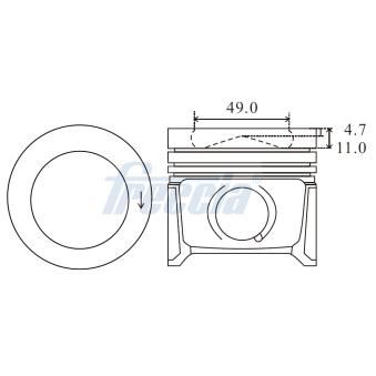 Piston FRECCIA FP23-113200 Piston FRECCIA FP23-113200