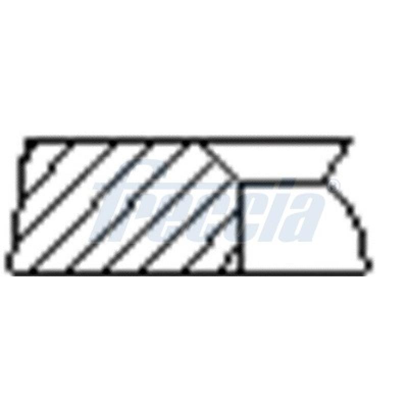 Jeu de segments de pistons FRECCIA FR10-074800 - Visuel 1