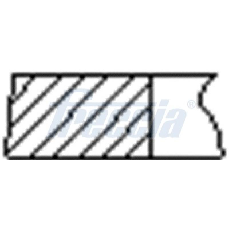 Jeu de segments de pistons FRECCIA FR10-125100 - Visuel 1