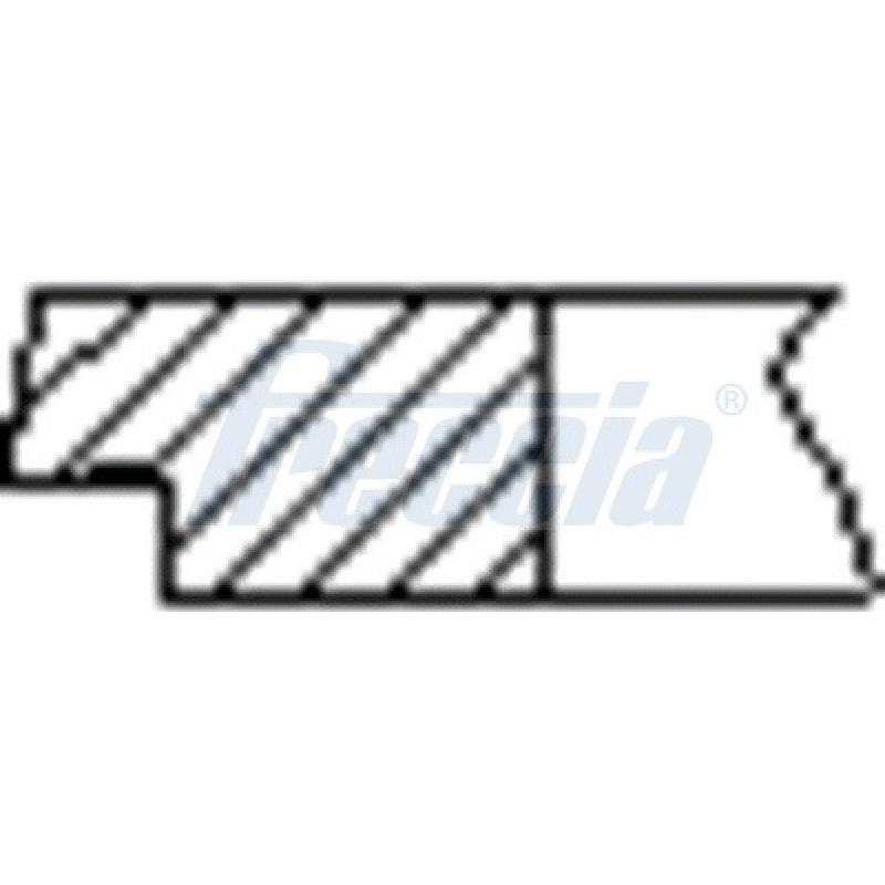 Jeu de segments de pistons FRECCIA FR10-200500 - Visuel 1
