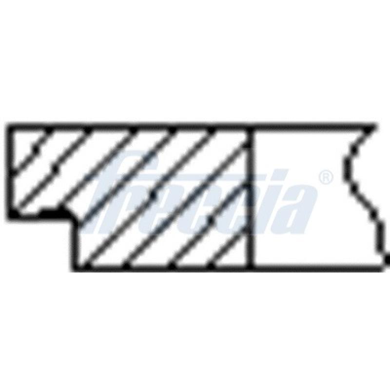 Jeu de segments de pistons FRECCIA FR10-240200 - Visuel 1