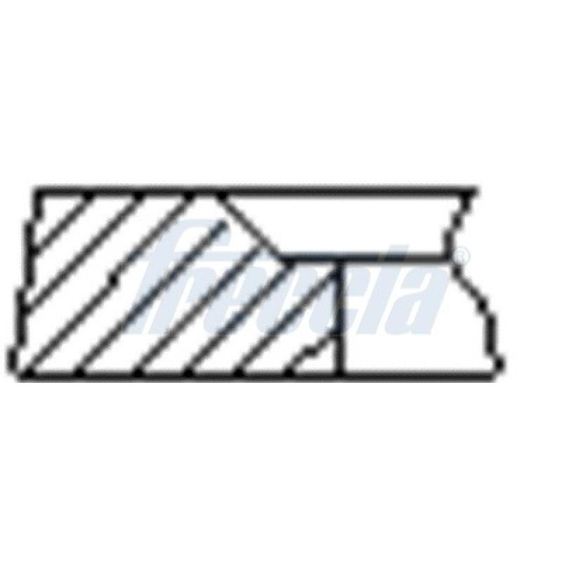 Jeu de segments de pistons FRECCIA FR10-249100 - Visuel 1