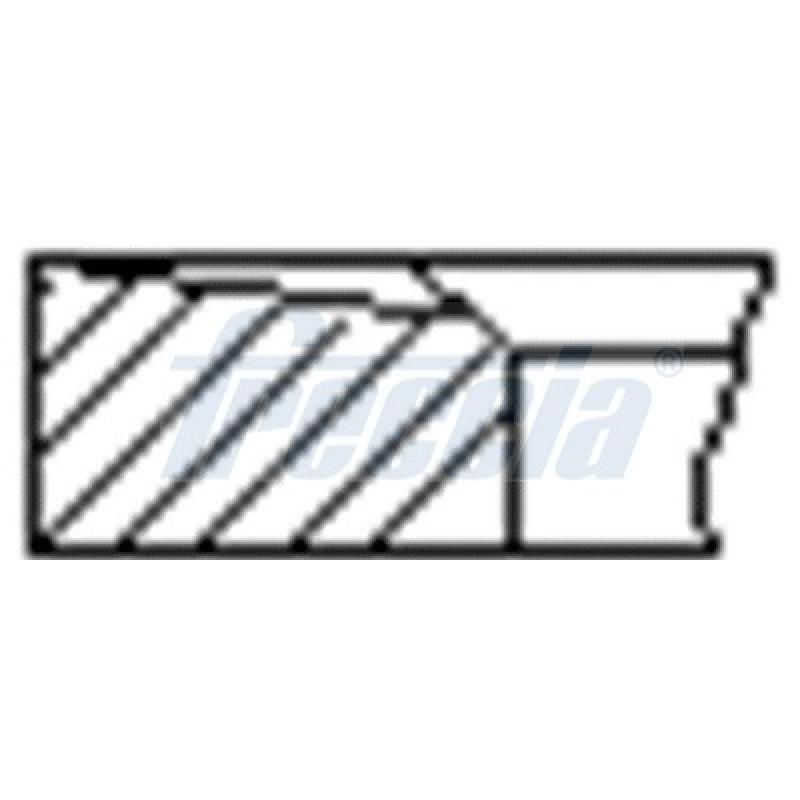 Jeu de segments de pistons FRECCIA FR10-370800 - Visuel 1
