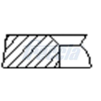 Jeu de segments de pistons FRECCIA FR10-376100 pour JEEP CHEROKEE 3.0 HDi - 211cv