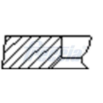 Jeu de segments de pistons FRECCIA FR10-377100 pour ABARTH PUNTO Cooper S - 192cv