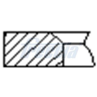 Jeu de segments de pistons FRECCIA FR10-384100 pour CITROEN CX 1.6 16V - 110cv